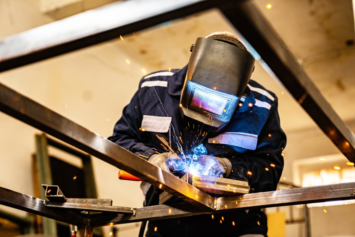 Weld Australia trainer delivering practical welding training